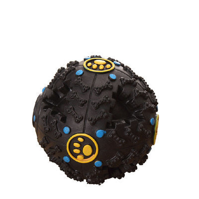 Balle distributrice de friandise pour chien - Jouet interactif sonore