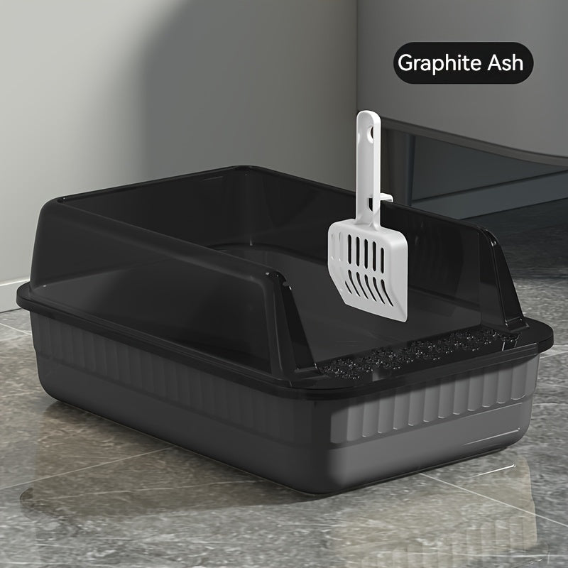 Bac litiére pour chat XL semi-fermé - Anti-projections, grande capacité