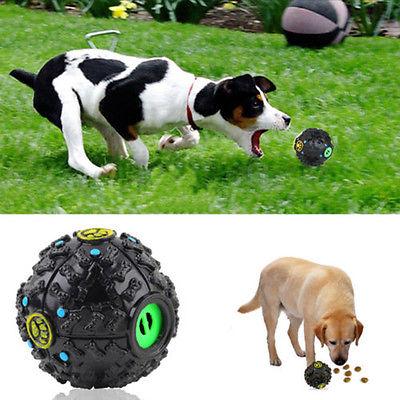 Balle distributrice de friandise pour chien - Jouet interactif sonore