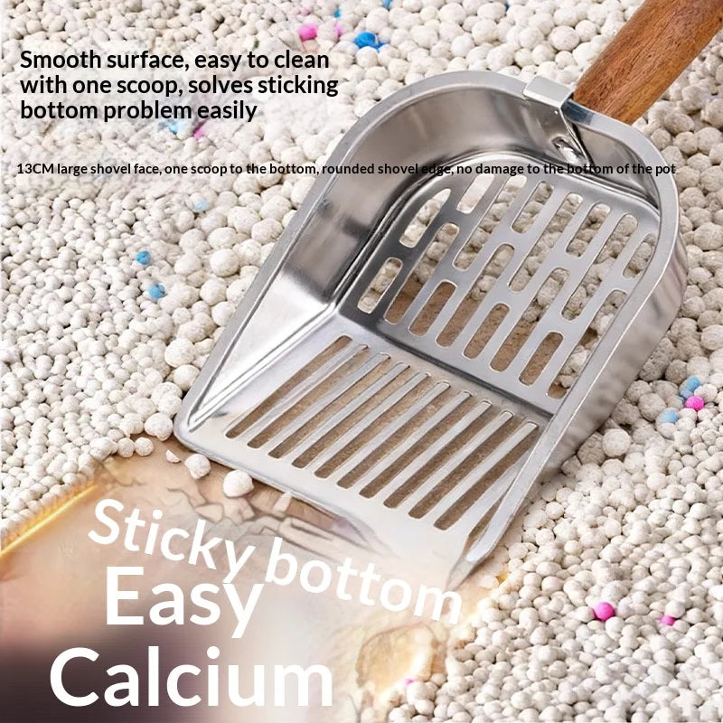 Pelle à litiére inox pour chat - tamis fin