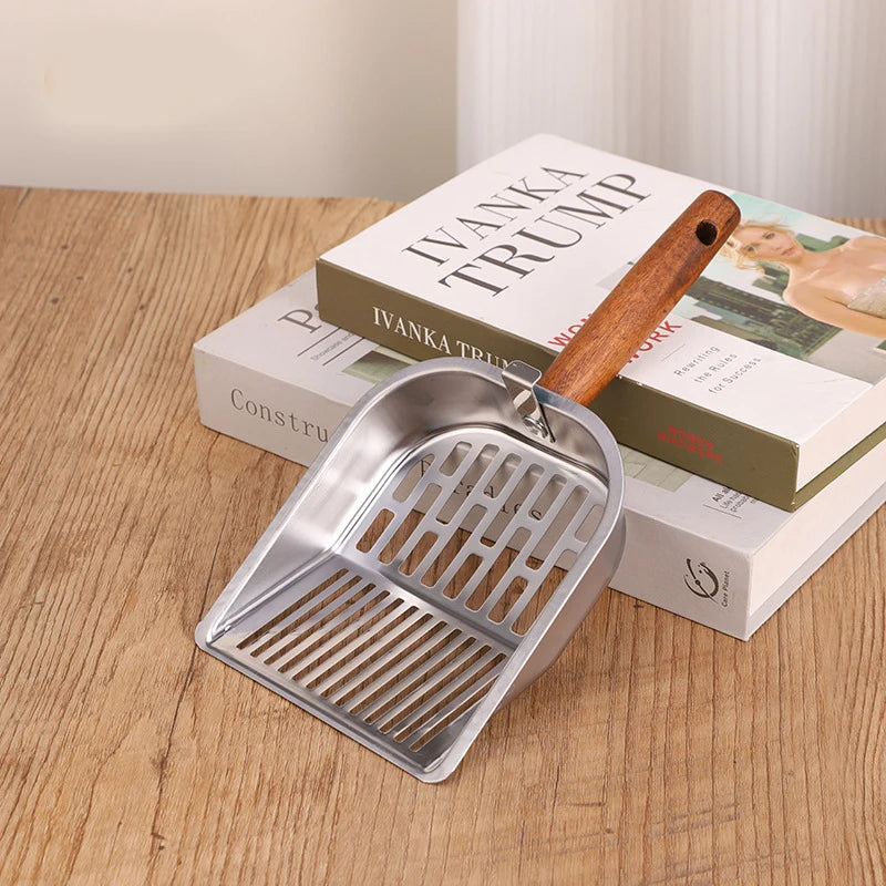 Pelle à litiére inox pour chat - tamis fin